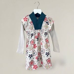 Tea Collection Long Sleeve Floral Dress Size 3